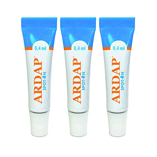 ARDAP Spot On for cats up to 4kg - Natural active ingredient - Tick treatment for cats, flea treatment for cats, tick protection for cats - 3 tubes of 0.4ml each - Up to 12 weeks of sustainable long-term protection - PawsPlanet Australia