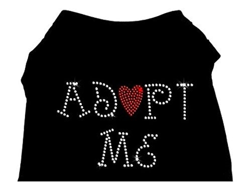 [Australia] - Mirage Pet Products Adopt Me 12-Inch Pet Dresses, Medium, Black with Red 