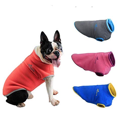 [Australia] - PETCARE Pet Dog Fleece Sweater Winter Clothes Zipper Vest Puppy Pullover Jacket Coat for Small Medium Dogs Cats XS Pink 