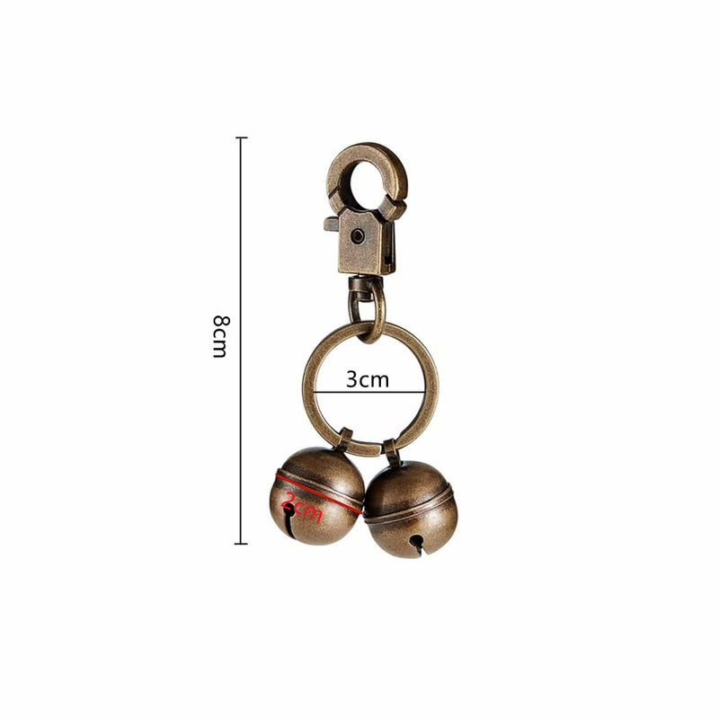 NA 1Pcs Dog Bell Durable Cat Bell Brass Extra Loud Pet Bell Charm Pet Pendant Bell Pet Tracker Bell with Clasp Swivel for Dogs Cats - PawsPlanet Australia