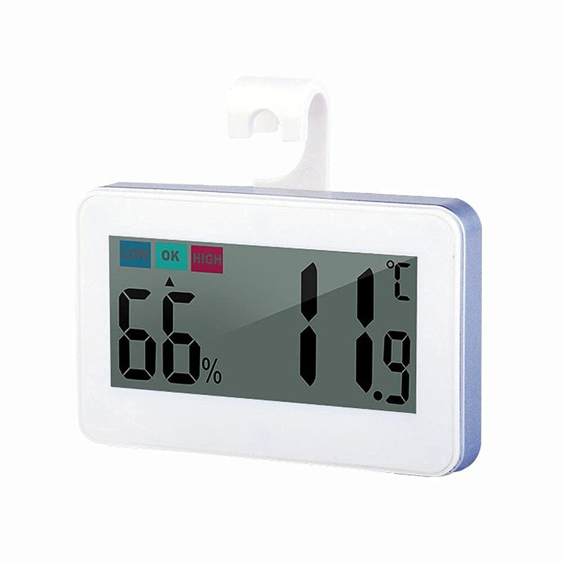 Reptile Thermometer Hygrometer Reptile Terrarium Thermometer Hygrometer Digital Display Pet Rearing Box Reptiles Tank Thermometer Hygrometer with Suction Cup Reptile Tank Thermometer Hygrometer with Hook Ideal for Reptile Tanks, Terrariums White - PawsPlanet Australia