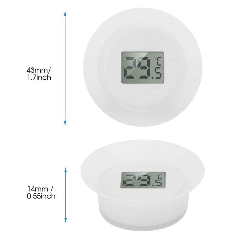 Pssopp Aquarium Thermometer Waterproof LCD Digital Temperature Gauge Underwater Temperature Monitor Fish Tank Underwater Thermometer with Suction Cup for Aquarium Pond Reptile Turtles Habitats - PawsPlanet Australia