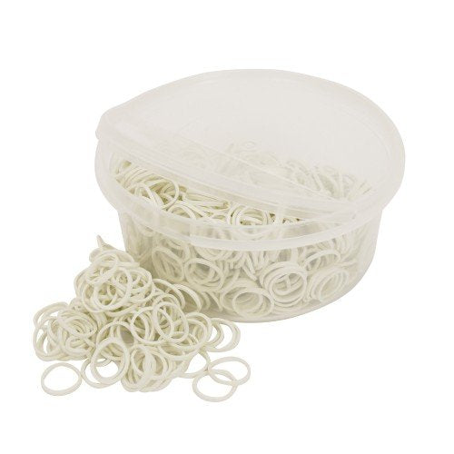 Lincoln Plaiting Bands - Horse / Equine - White - Approx 800 - PawsPlanet Australia