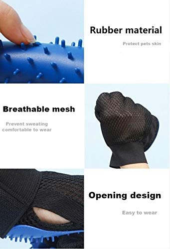 SmoothRJ Pet Beauty gloves, Pet massage hair removal gloves,Five finger design, Efficient hair removal, Not hurt the skin, Very suitable for dogs and cats with short hair - PawsPlanet Australia