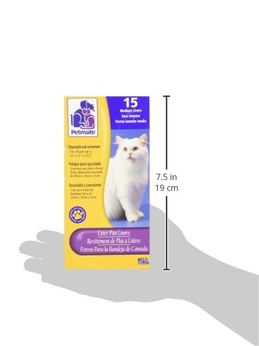 [Australia] - Petmate Litter Pan Liners Medium (15 Pack) 