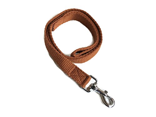 Smarty Pawnts Premium Cotton Dog Leashes, Brown - PawsPlanet Australia