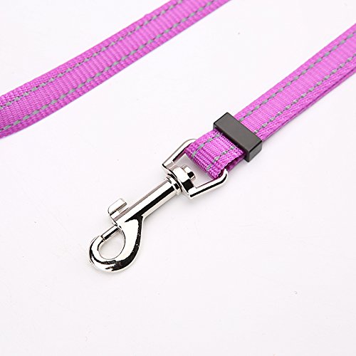 DEXDOG Adjustable Dog Leash Padded Strong Short Walking Leash for Dogs, Puppy Leash, Pet Leash - Puppy Supplies & Dog Accessories for Large Medium Dogs (Pink, 5/8 inch Width) Pink, 5/8 inch width - PawsPlanet Australia