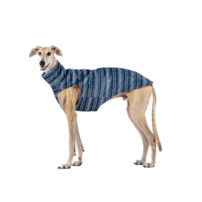 Fleece Jumper for Greyhounds: Style, Warmth, and Comfort - Elegant Design Cold Protection - Ideal for Greyhounds, Greyhounds, Podencos, and Greyhounds - Ethnic, M - PawsPlanet Australia