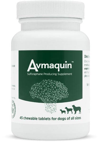 Nutramax Avmaquin Sulforaphane Producing Supplement for Dogs, 45 Chewable Tablets - PawsPlanet Australia