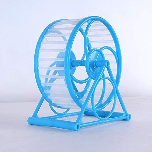 MUZIWIG Hamster Toy Running Wheel Pet Sports Toy Hamster Sports Wheel Blue Transparent Running Wheel Toy - PawsPlanet Australia