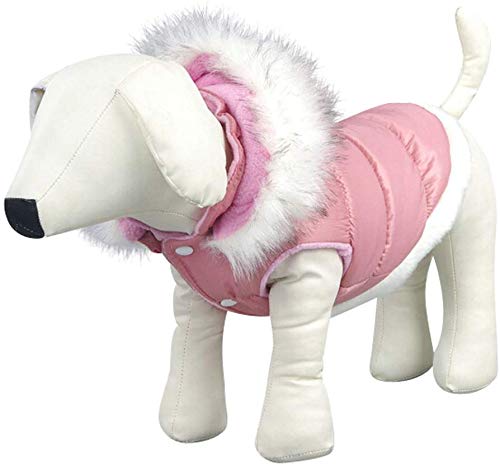 Delifur Dog Cold Weather Coats Winter Cotton-Padded Jacket with Hood for Teddy Small Medium Dogs XL - PawsPlanet Australia