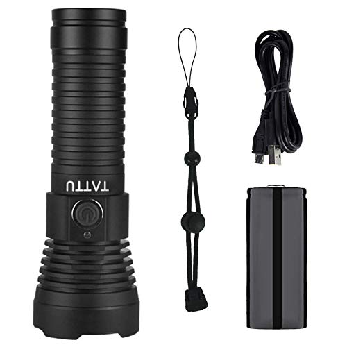 TATTU U3S UV Torch Rechargeable 365nm Black Light Flashlight with ZWB2 Filter, Blacklight 10W Ultraviolet LED Lamp with Micro USB Charging Cable - PawsPlanet Australia