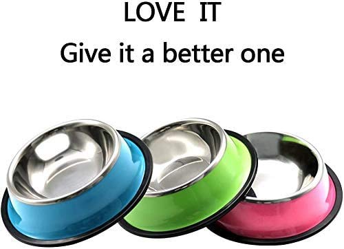 3 Pieces Non-Slip Cat Bowl Stainless Steel Cat Bowls, Leak-Proof Cat Food Bowl, Cat Water Bowl, Pet Food Bowl for small and medium-sized cats and dogs, Cat food bowl. - PawsPlanet Australia