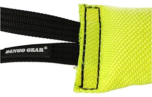 DINGO GEAR Firehose Bite Tug Strong Dog Toy, Yellow, 0.058 kg - PawsPlanet Australia