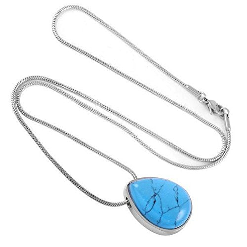 Cherished Urns Blue Drop Memorial Ash Keepsake Cremation Pendant - PawsPlanet Australia