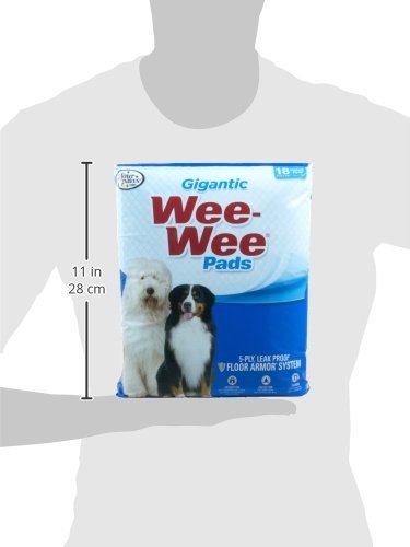 [Australia] - Four Paws Wee-Wee Puppy Training Gigantic Size 27.5" x 44" Pee Pads for Dogs Gigantic 27.5" x 44" 8-Count 