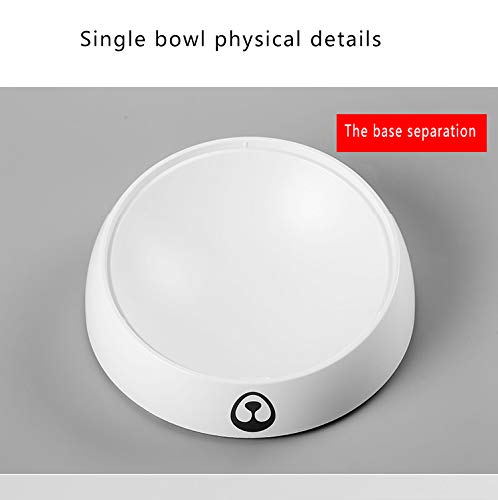 [Australia] - Measepet Dog/cat Food Bowl ABS+PC Material, 15 Degree tilt pet Bowl, Maximum Protection from pet Cervical Vertebra Injury Single，W 7.6in* H 3.7in 