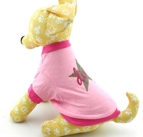 [Australia] - smalllee_lucky_store Diva Star Shirt for Small Dogs Large 