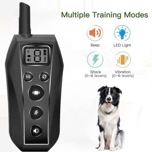 Pro Pet Works Remote Anti Bark Collar for Dog Training with Vibration, Sound and Shock for Indoor or Outdoor Pets, Harmless, Humane No Bark Training for Puppies or Senior Dogs - PawsPlanet Australia