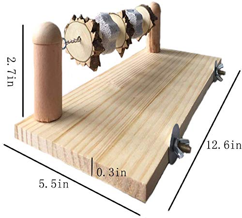 [Australia] - YOU+ Wood Lava Chew Cage Ledge Platform Shelf, Toys and Accessories, for Small Animal Pet Chinchilla Hamster Rabbit Guinea Pig Rat Mouse Ramp 