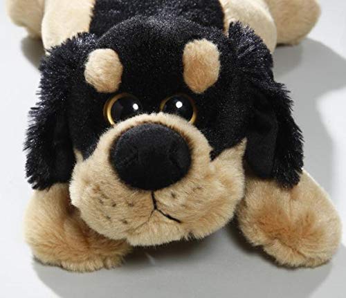 Dog, Cuddle Dog brown-black 9 inches (Toy), 25cm, Plush Toy, Soft Toy 3094 - PawsPlanet Australia