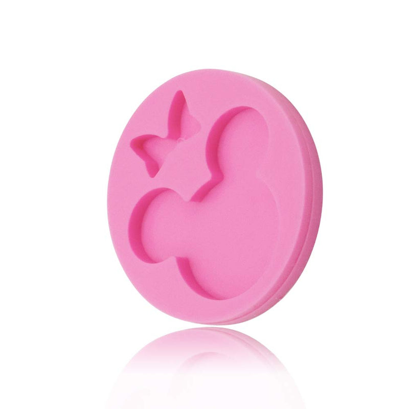 Cute Mouse Head Bow Silicone Mold for DIY Chocolate Candy Pudding Gum Paste Cupcake Cake Topper Decoration Desserts Jelly Shots Handmade Ice Cream Ice Cube Crystal Soap Mould Fondant Mold - PawsPlanet Australia