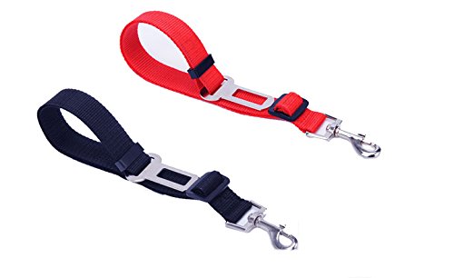 KEKU Adjustable Pet Seat Belt, Dog Cat Car Safety Seat Belt Harness Adjustable Leads Harness for Cars Vehicle, 2 Pack - PawsPlanet Australia