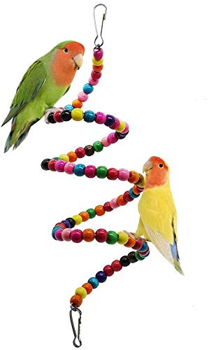 Wonninek Bird Parrot Toys, Budgie Toys 10 Pack Bird Parrot Ladder Hanging Bell Swing Cage Toys Budgie, Cockatiel, Conure, Finch, Small Parakeet, African Grey Parrot, Canary - PawsPlanet Australia