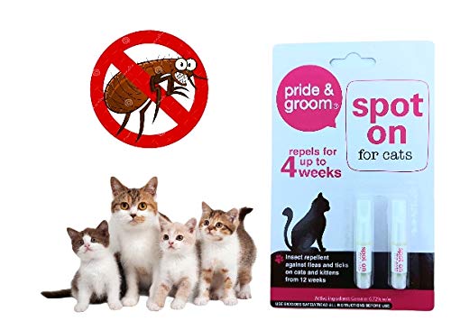 PSM 2 PACK OF Flea and tick treatment for cat powerful flea,tick,lice repellent,2 packs Spot On + litter scoop,poop scoop, pet litter pickers pet product,cat product (BLUE) - PawsPlanet Australia
