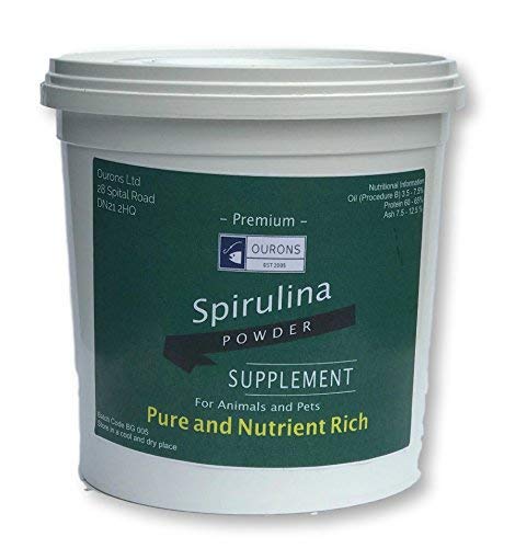 Ourons 100% Pure Spirulina Powder For Horses Dogs Pets - 300g Tub Nutrient Rich - PawsPlanet Australia