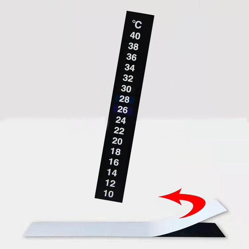 3 Pieces Temperature Meter Sticker Stick-on Thermometer Strip Fish Tank Water Temperature Sticker for Wine Beer Home Brew Aquarium Fish Tank - PawsPlanet Australia