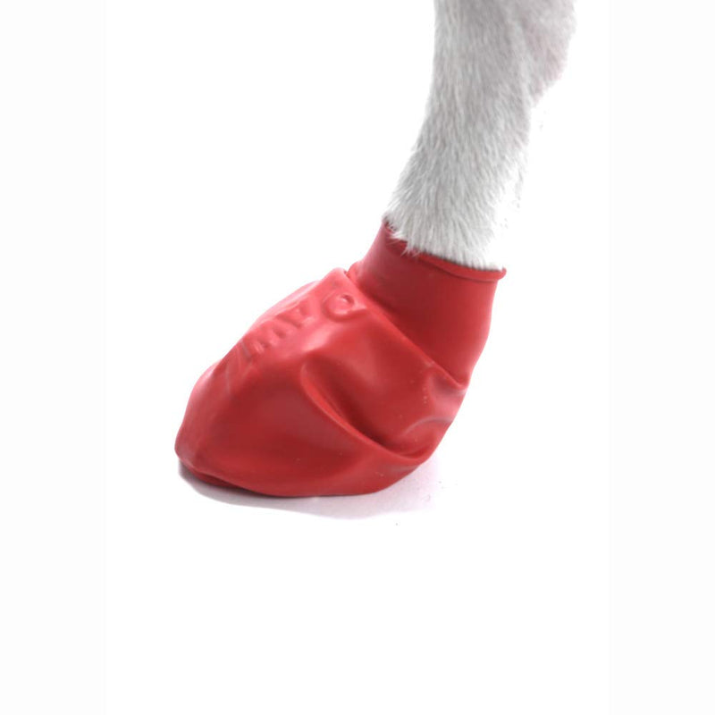 [Australia] - Pawz Dog Boots | Dog Paw Protection with Dog Rubber Booties | Dog Booties for Winter, Rain and Pavement Heat | Waterproof Dog Shoes for Clean Paws | Paw Friction for Dogs | Dog Shoes (Red) (S) 