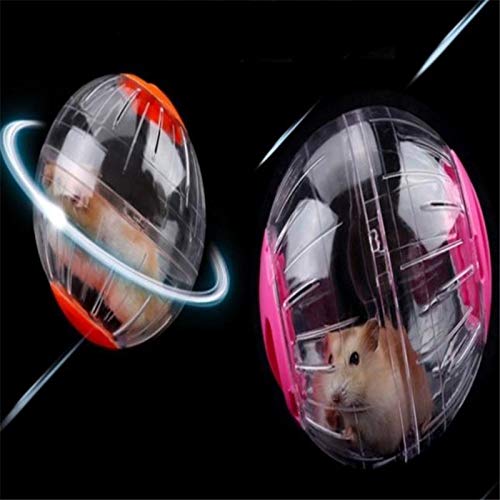 JUILE YUAN Silent Hamster Mini Running Activity Exercise Ball 4.72 inch Toy Transparent Hamster Ball Dog Special Toy Ball Small Animals Cage Accessories Blue - PawsPlanet Australia