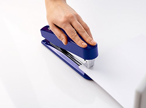 Novus B 7A comfort stapler (30 sheets stapling capacity, automatic function, incl. 200 staples) glossy gray - PawsPlanet Australia