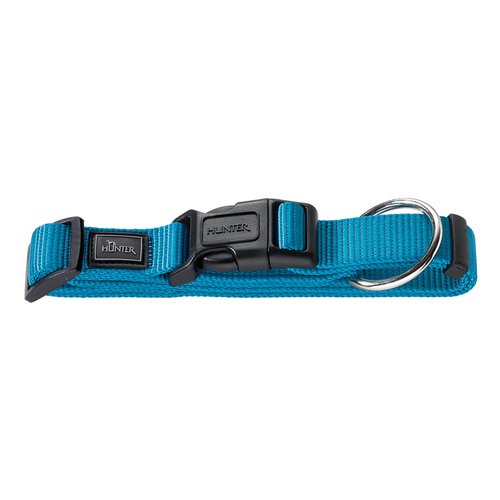 Hunter Vario Plus Nylon Dog Collar, 40/63 cm, Petrol Blue - PawsPlanet Australia