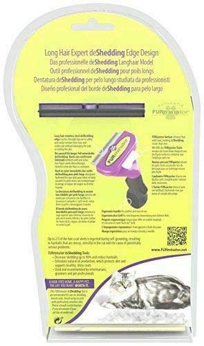 FURminator Long Hair DeShedding Tool for Large Cats 1 Count (Pack of 1) - PawsPlanet Australia