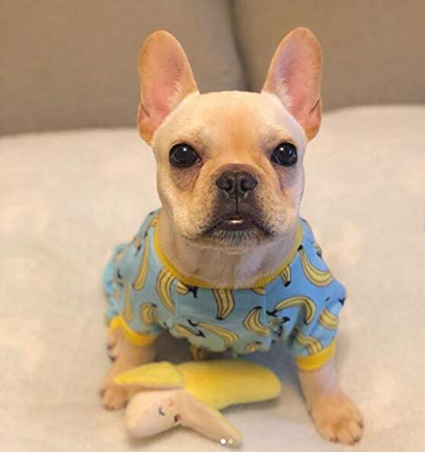 [Australia] - CuteBone Dog Pajamas Cat Pajamas Dog Apparel Dog Jumpsuit Pet Clothes Pjs X-Small Banana 