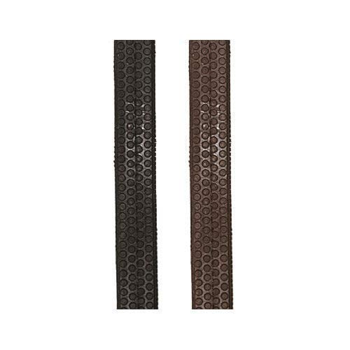 Cwell Equine Classic Super Soft Jelly Rubber Pimple Grip Leather Reins Black/Brown (FULL, BLACK) Full - PawsPlanet Australia