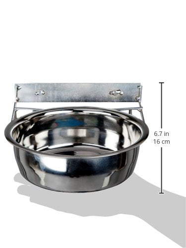 [Australia] - Advance Pet Products Stainless Steel Coop Cups with Clamp, 48-Ounce 