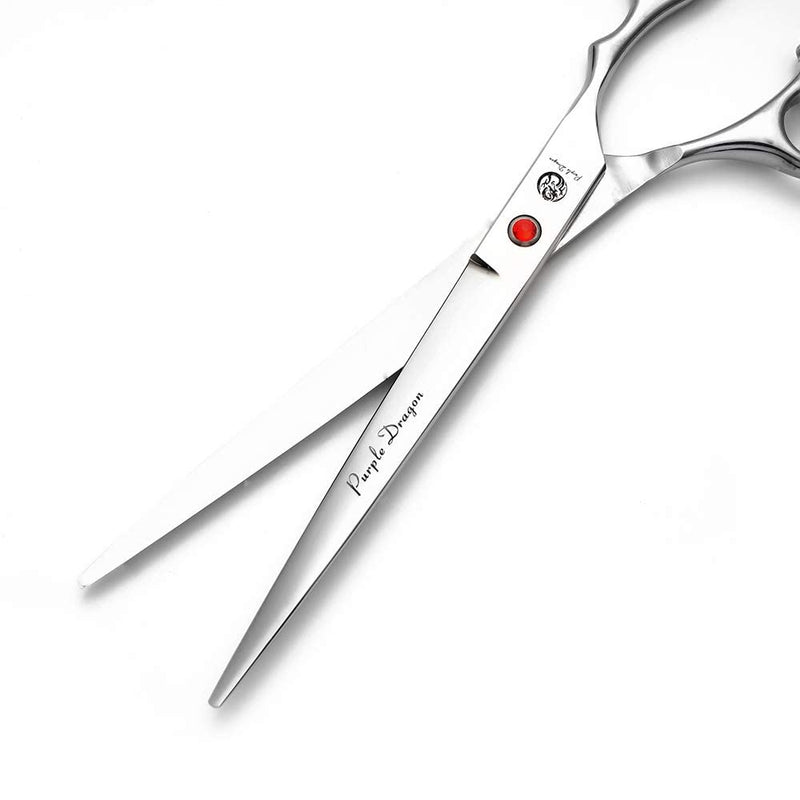 Purple Dragon 4“/5"/5.5"/6"/6.5"/7"/7.5"/8"/9"/10" Sharp Edge Salon Hair Cutting Shears - Pet/Dog Grooming Scissors with Bag - Perfect for Barber or Pet Groomer 8 inch - PawsPlanet Australia