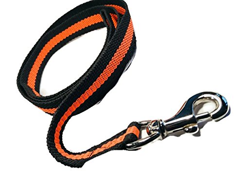 Smarty Pawnts Premium Cotton Dog Leashes, Orange and Black (Medium) Medium - PawsPlanet Australia