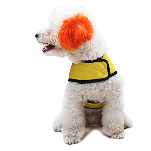 Dog Anxiety Jacket Keep Calming Vest Thunder Coat with D-Ring and Training Handle for Small Dogs X-Small Yellow - PawsPlanet Australia