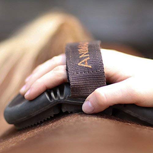 Animalon CareFlex curry comb | Flexible & ergonomic rubber curry comb with Velcro fastener for every grooming box Horse Accessories | Horse grooming supplies - PawsPlanet Australia