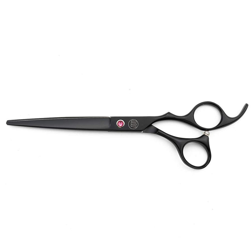 Moontay Professional 7.0/8.0 inches Dog Grooming Scissors Set, 4-Pieces Straight, Upward Curved, Downward Curved, Thinning/Blending Shears for Dog, Cat and Pets, JP Stainless Steel 7 Inch (Pack of 4) Black - PawsPlanet Australia