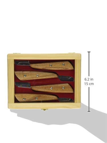 [Australia] - Tamsco C.Style Stripping Knives, 4 Wooden Box Stainless Steel 