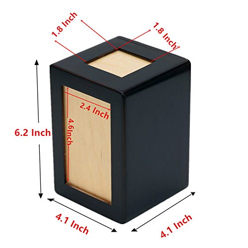 Meiyaa Pet Urn Box, Wooden Pet Cremation Urn Pet Memorial Photo Box for Dog，Cat and Small Animals - PawsPlanet Australia