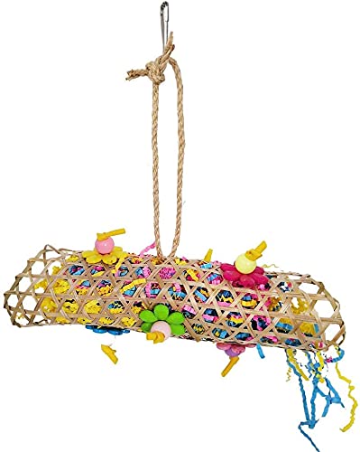 DTnewsun Bird Chewing Toys Foraging Shredder Toy Parrot Cage Shredder Toy Bird Loofah Toys Foraging Hanging Toy for Cockatiel Conure African Grey Parrot (Bird toy) (Bird toy) Bird toy - PawsPlanet Australia