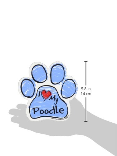 [Australia] - Imagine This Scribble Paw Magnet, Poodle 