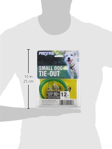 [Australia] - Prestige Swivel Snap Long Cable Puppy Tie-Out, Dogs up to 10lbs. 12-Foot 