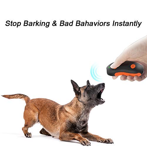 Bestdoggo Ultrasonic Barking Control Device, Safe for Pets, Anti Barking Dog Barking Deterrent Indoor&Outdoor, Stop Barking Dog Device, Bark Deterrent Range of 16.4Ft, Dog Trainer - PawsPlanet Australia